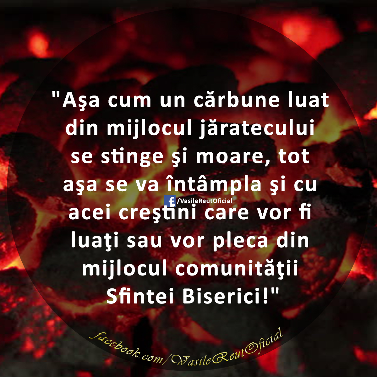 Cuvânt de folos şi de suflet al Părintelui Vasile Florin Reuţ – cea mai profundă pildă auzită vreodată...
