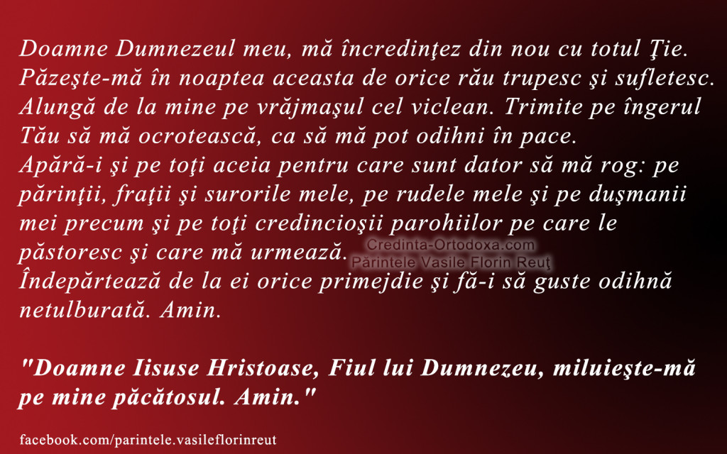 Rugaciune de seara (una dintre ele)