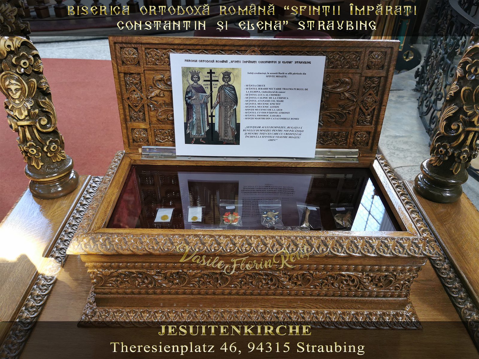 SFINTELE MOAŞTE expuse spre închinare în Biserica Ortodoxă Română din Straubing