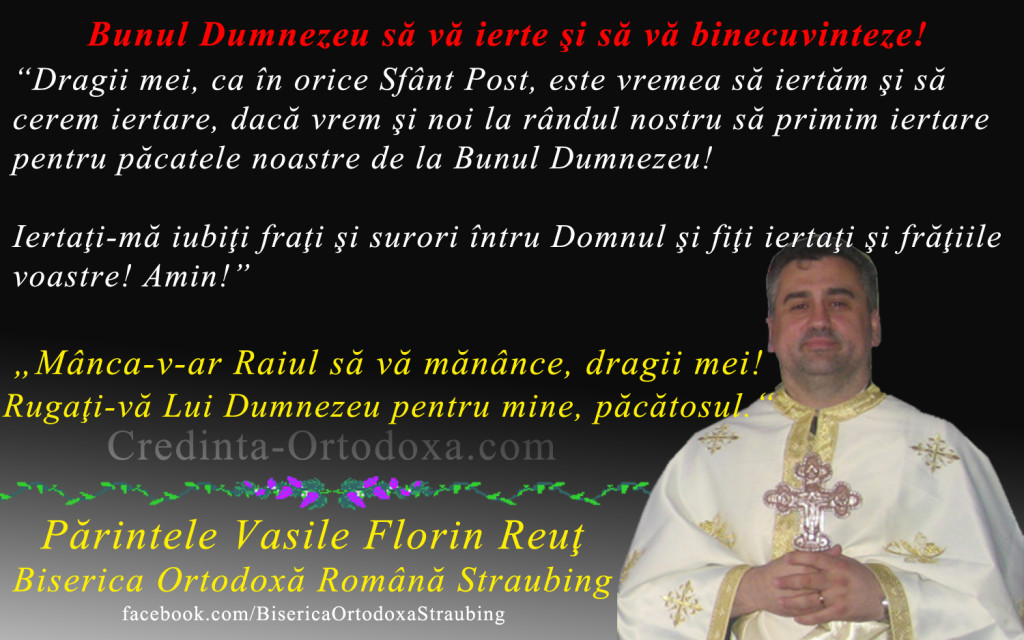 Sfintele Slujbe din luna Martie 2014 (Postul Mare) la Biserica Ortodoxa Romana din Straubing