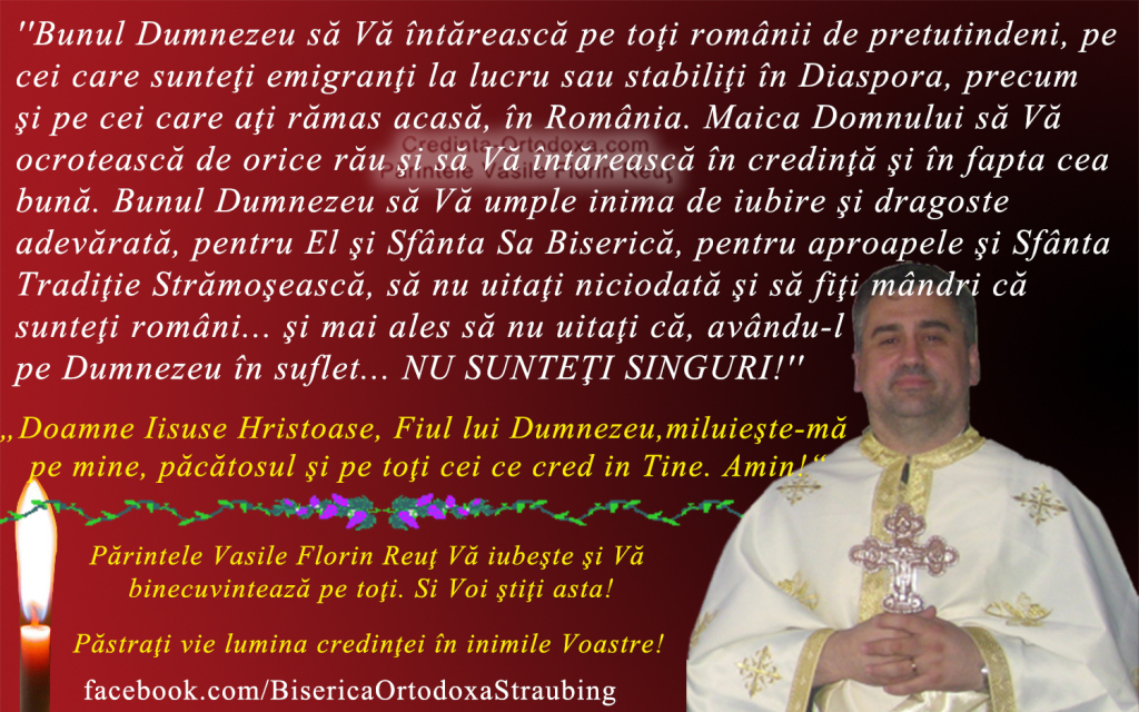 Binecuvantare pentru toti romanii de pretutindeni
