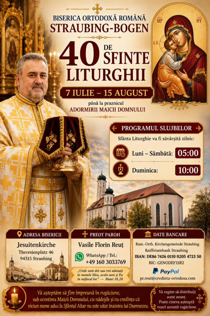 40 de Sfinte Liturghii la Biserica Ortodoxă Straubing-Bogen