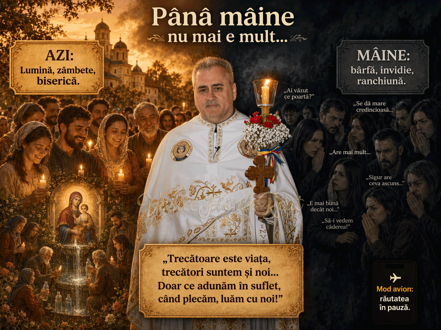 Părintele Vasile Florin Reuţ - Până mâine nu mai e mult - despre bunătatea de o zi, liniștea de împrumut și adevărul inimii