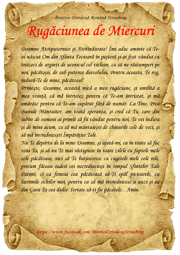 Rugăciunea de Miercuri