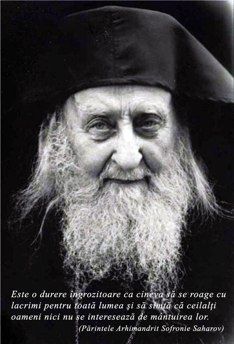 Părintele Arhimandrit Sofronie Saharov