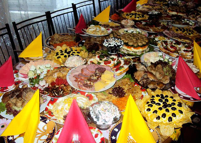 Das Essen an Feiertagen
