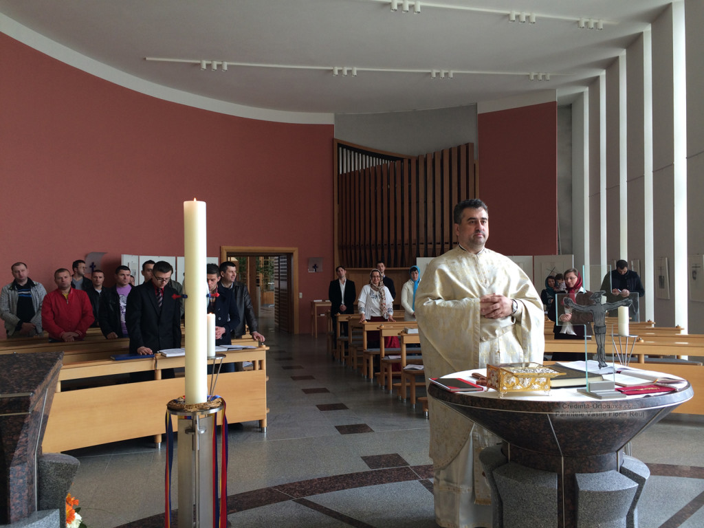 Der zweite Tag von Ostern 2014: Die erste Heilige Liturgie in der rumänisch-orthodoxen Pfarrei „Geburt der Gottesmutter“ in Passau