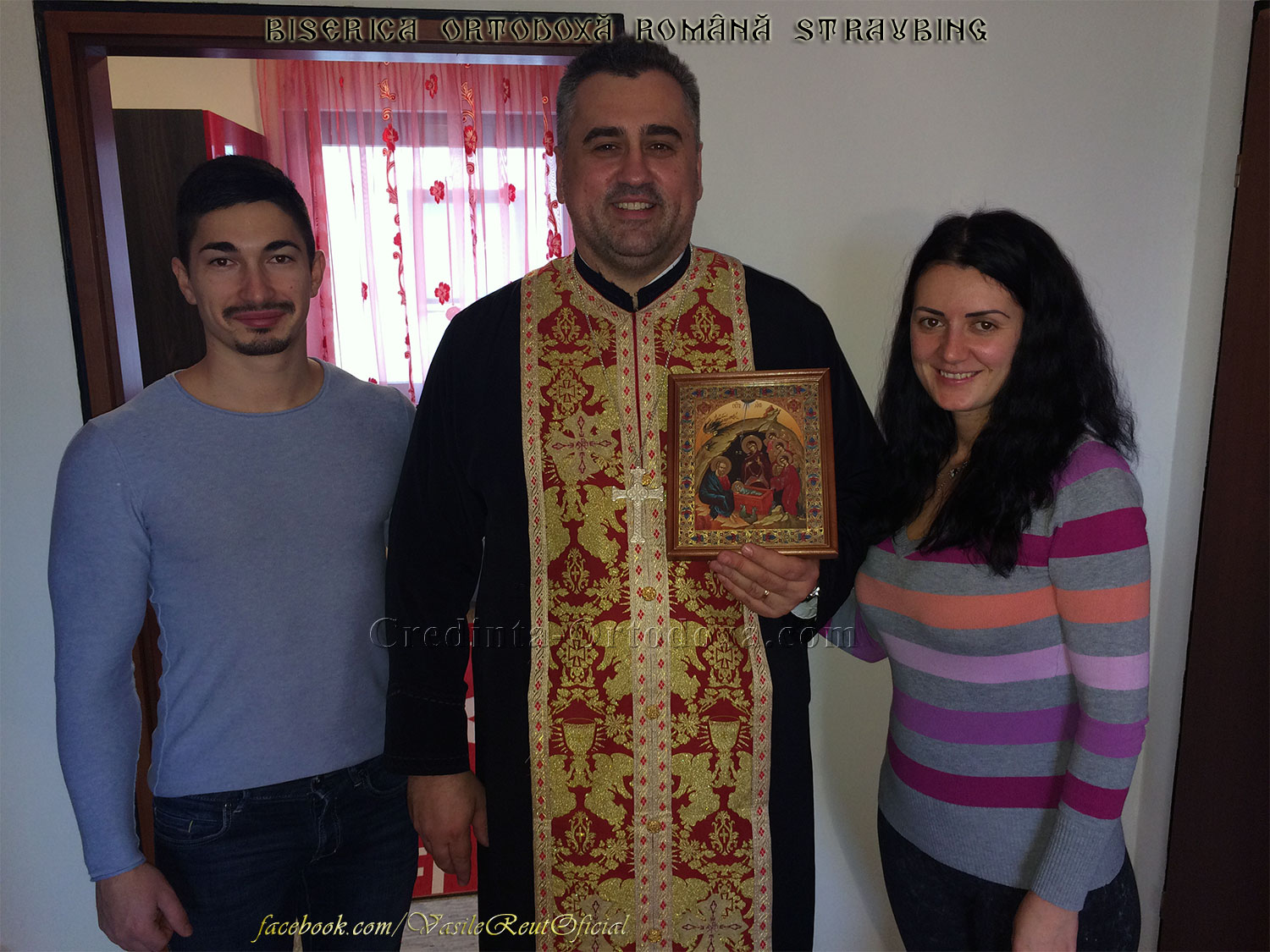 Bucuria de a păstra Credinţa şi Tradiţia Strămoşească: În vizită pastorală cu Icoana Naşterii Domnului la o familie de credincioşi din Straubing