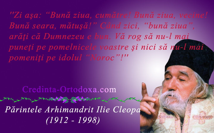 Sfaturi Duhovnicesti: Parintele Arhimandrit Cleopa Ilie * Biserica Ortodoxa Romana Sfintii Imparati Constantin si Elena din Straubing * Parintele Vasile Florin Reut * www.credinta-ortodoxa.com