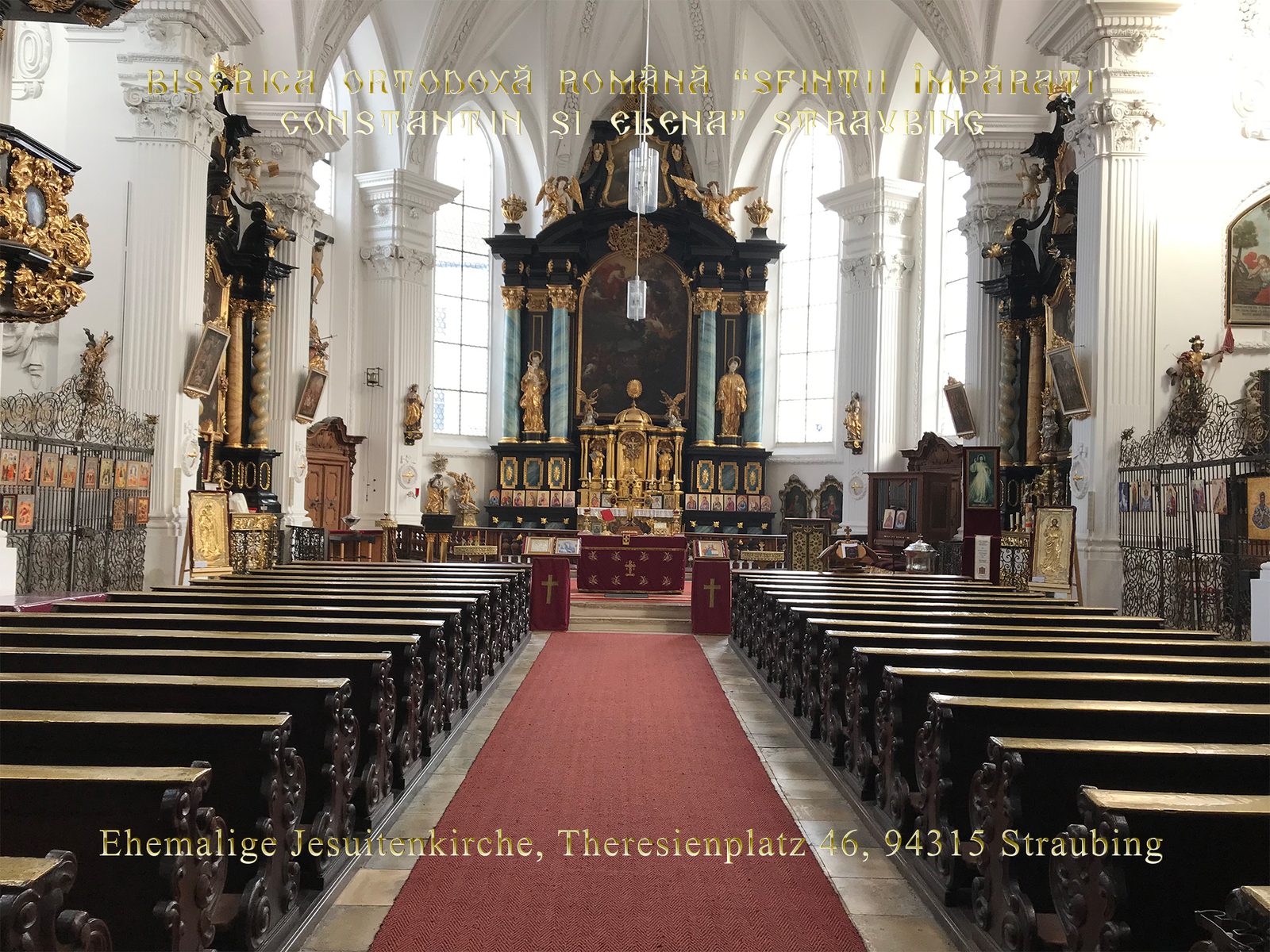 Sfintele Slujbe din luna Aprilie 2018 (inclusiv Săptămâna Mare şi Slujba Învierii Domnului) la Biserica Ortodoxă Română din Straubing