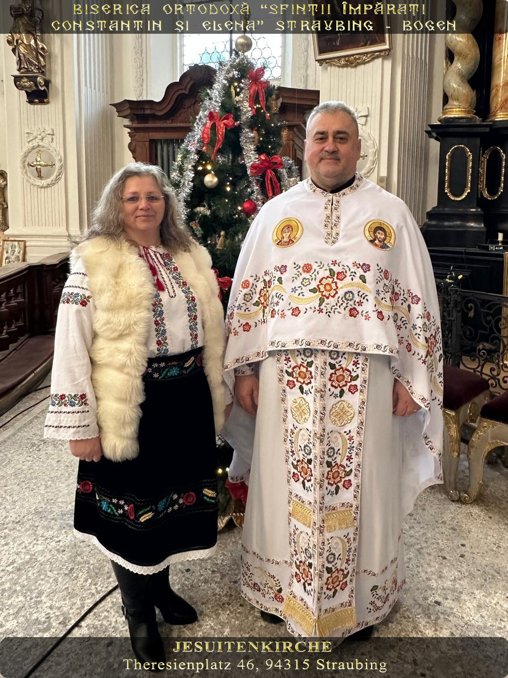 Părintele Vasile Florin și Preoteasa Bernadette Reuţ