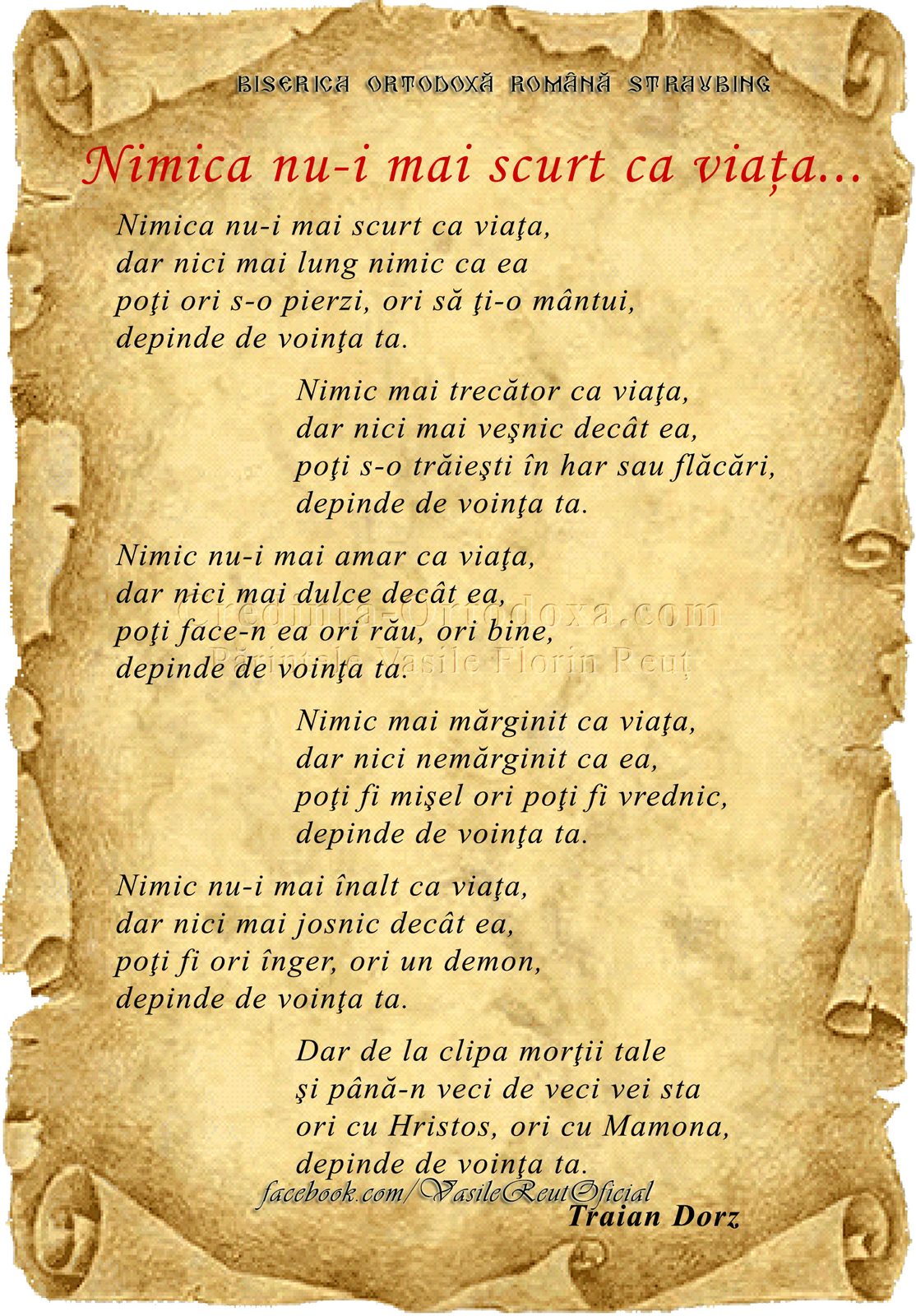 Nimica nu-i mai scurt ca viaţa... depinde de voinţa ta
