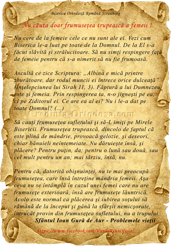 Nu cauta doar frumusetea trupeasca a femeii