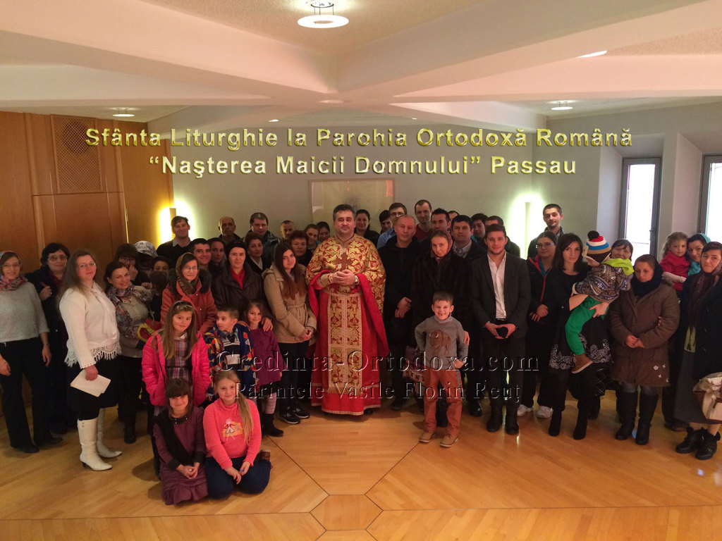 Göttliche Liturgie in der Pfarrei „Geburt der Gottesmutter“ in Passau am 13. Dezember 2015