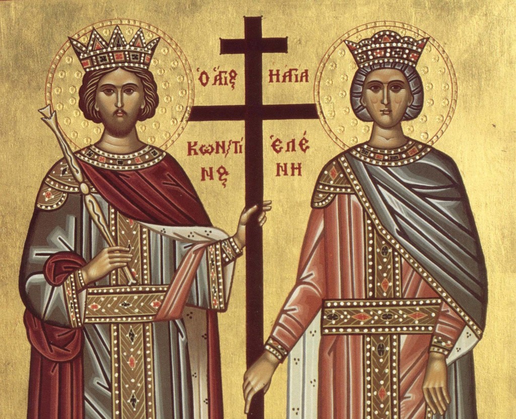 Heilige Kaiser Konstantin und Helena, bitte betet für uns zu Gott