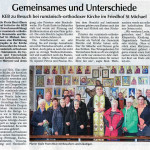 Gemeinsames und Unterschiede: Vorstellung der rumänisch orthodoxen Kirche an die Katholische Erwachsenenbildung Straubing-Bogen